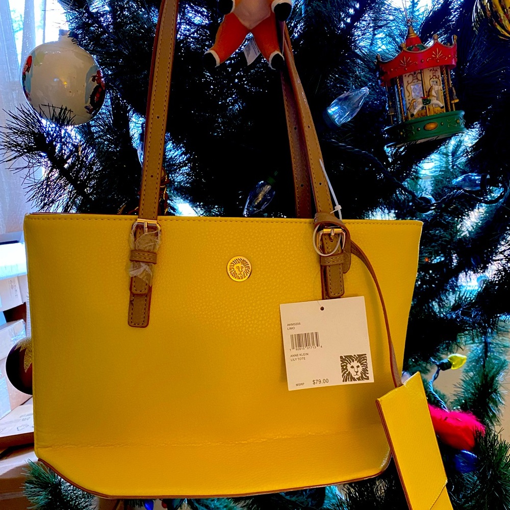 Anne Klein yellow bag